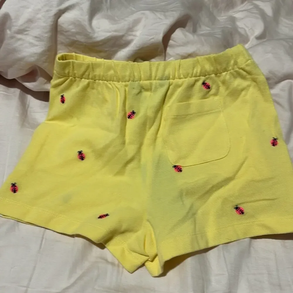 Ralph Lauren 6x Yellow Shorts with Ladybug Embroidery stretch elastic waste nwt